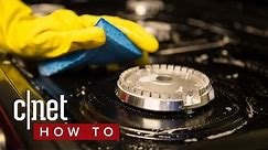It's pretty easy to clean your gas cooktop (CNET How To)
