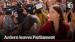 Jacinda Ardern makes one final journey as as she leaves Parliament
