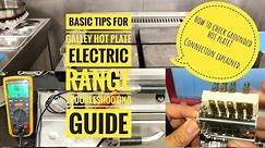 Basic Tips for Galley Hot plate / Electric Range Troubleshooting guide