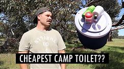 CHEAPEST camp toilet?? Small, lightweight toilet for travelling