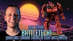 BATTLETECH! How to paint Draconis Combine Sword of Light Battlemech