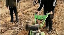 Micro Tiller gasoline small rotary cultivator Plow machine #satisfying #shorts