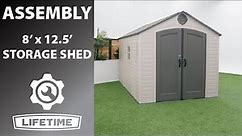 Lifetime 8' x 12.5' Outdoor Storage Shed | Lifetime Assembly Channel