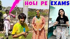 HOLI PE EXAMS | Holi Celebration with Family Vlog 2024 | Aayu and Pihu Show