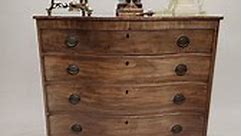 Sheraton Chest Drawers Mahogany Serpentine Commode 1810 #Canonburyantiques #sheraton #serpentine #interiors #commode #antiques @martinworsterphotography | Canonbury Antiques