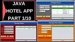 Java Project Tutorial - How To Make a Hotel Management System Project In Java NetBeans | Part 1/10