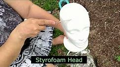 DIY How to make a beautiful Cement Head Planter