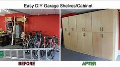Easy DIY Garage shelving/Cabinet - #Garage Upgrade