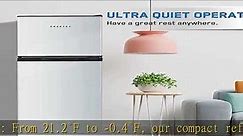 Frestec 4.7 CU' Refrigerator, Mini Fridge with Freezer, Compact Refrigerator,Small Refrigerator wit