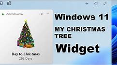 🎄 Introducing My Christmas Tree Windows 11 Widget