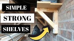 Making simple gallow shelf brackets / woodworking basics