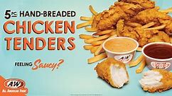 5pc. Hand-Breaded Chicken Tender Combos with New A&W Sauce and 3 Pepper Fire Sauce | A&W Restaurants