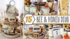 15 BEE & HONEY TIERED TRAY DIYS | Summer Home Decor Ideas | Bee & Honey CRAFT KITS ARE HERE!