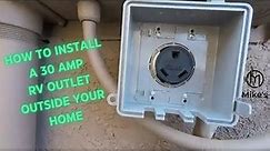 Installing a Home 30amp RV Outlet