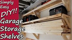 DIY Garage Storage Shelves
