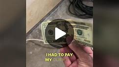 I tried to pay off my client with 20 dollars…. I’m not sure how it went ? #fyp #eletrical #drywall Even the most experienced professionals mess up! I just had an experience that sparked me, pun intended. It even cost me 20 bucks. I dropped an electrical panel while trying to reattach it, resulting in a cut extension cord that sparked and even left a little burn mark! I jumped!!! Stay safe out there, weird things happen!