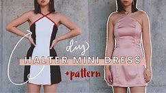 Halter Mini Dress Tutorial + PATTERN // DIYing the Perfect Summer Dress 2 Ways