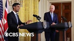 President Biden and U.K. Prime Minister Rishi Sunak hold news conference at White House | full video