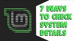 How to check system details on Linux (Ubuntu, Mint, Fedora, Kali Linux)