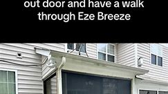 #BestScreens converted this screen porch to a 3 season room with #ezebreeze. Took out door and have a walk through Eze Breeze | Best Screens