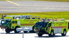 Roll Fire Trucks Vultures 300' Tampa Kennedy Steve Tampa International Airport