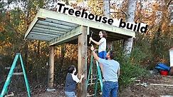 HOW TO BUILD A TREEHOUSE. Part 1 Building a treehouse platform.