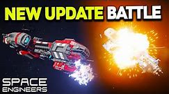 EPIC Space Engineers BATTLE In NEW Update! - Warfare Evolution