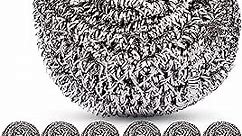 12 Pack Stainless Steel Wool Scrubber Sponge for Removing Tough Dirt, Grease, Oil or Stains from Dishes, Pots, Stovetops, Drip Pan, Cookware, Kitchenware