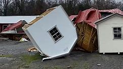 Damage from tornado-warned storm that hit Tullahoma in Middle Tennessee