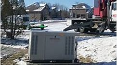 Moving a precast concrete pad in place for a large 60-kw liquid-cooled generator | PowerBax, LLC