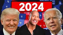 Dwayne Johnson vs. Joe Biden vs. Donald Trump 2024 Election Prediction
