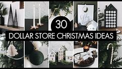 30 BEST Dollar Store Christmas DIY Ideas | Modern + Scandinavian Christmas Decorations