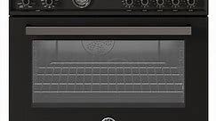 Bertazzoni Professional Series 36-Inch Induction Range, 5 Heating Zones and Cast Iron Griddle, Electric Self-Clean Oven in Carbon - PRO365ICFEPCAT