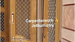 Final wood door design | front door | #woodwork #doors #reels #carpenterwork #design #mywork #carpentry #home #jethumistry_66 #teakwood | jethumistry