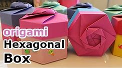 Origami Hexagonal Gift Box Tutorial (Non Modular) - DIY - Paper Kawaii