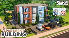 Building a Custom Apartment Building in The Sims 4 // The Sims 4 Speed Build