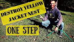 How To Get Rid Of Yellow Jacket / Ground Wasp Nest With ONE STEP!