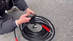 50 FT 3/8" Pressure Washer Hose,Kink Resistant Industrial Grade Hose, Steel Wire Braided Suitable for Hot and Cold Water, with M22 14mm to 3/8 Inch Quick Connect Ends and Adapters, 5000 PSI