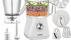 Food Processor Blender - High Speed Smoothie Blender,Blender Food Processor Combo,Coffee Grinder Cup,and Chopper Vegetable Meat Choppers for Puree,Fruit Salad