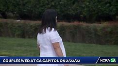 LIVE | Couples are getting married at the California Capitol on 2/22/22