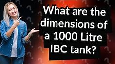 What are the dimensions of a 1000 Litre IBC tank?