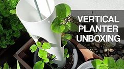 VERTICAL PLANTER | unboxing my PVC pipe planter, use and review!