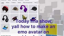How to get an “emo” avatar on roblox for absolutely free