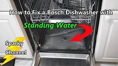 How to Fix a Bosch Dishwasher With Standing Water (It was the Water Inlet Valve)