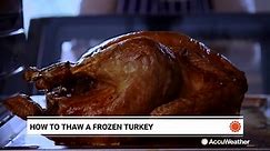 How to thaw a frozen turkey