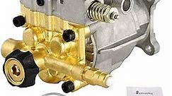 Pressure Washer Pump 3400 PSI 2.6GPM 3/4" Shaft Brass Horizontal OEM Power Washers Replacement Parts