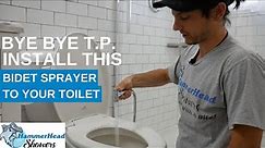 How To Install a Bidet Sprayer for Your Toilet with a T Valve