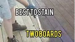 How to stain deck