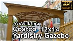 [4K] Costco Yardistry 12x14 Gazebo Assembly Time Lapse | Unbox and Tips | GoPro Max, GoPro Hero 10