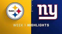 Steelers vs. Giants highlights | Week 1